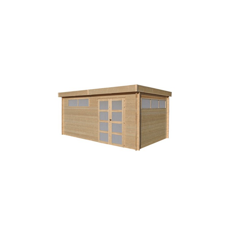 Abri de jardin en bois ESSEX (Isolé, 44+44 mm), 5x4 m, 20 m²