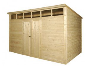 abri de jardin 28 MM avec skylight ::::: 3,66 x 2,71 M