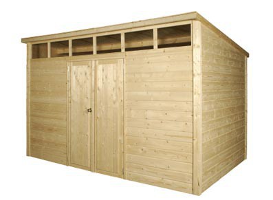 abri de jardin 28 MM avec skylight ::::: 3,66 x 2,71 M