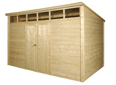 ABRI JARDIN 28 MM AVEC SKYLIGHT 3,66 x 3,43 M