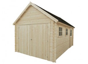 GARAGE BOIS MADRIER 28 MM 3,40 x 5,41 M