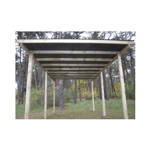 CARPORT BOIS AUTOCLAVE L304 x P500 cm