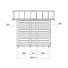 Abri jardin PVC Grosfillex Déco 4.9 Gris Clair 2,42 x 2,02 m