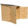 ABRI DE RANGEMENT EN BOIS ADOSSABLE 0.8 M2