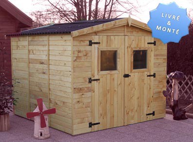 abri jardin panneaux bois 16mm montage inclus