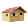 ABRI DE JARDIN BOIS MADRIER 60 MM 5,19 X 4,81 M