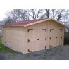 GARAGE DOUBLE BOIS MADRIER 42 MM :::: 6.35 x 6.64 M