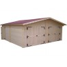 GARAGE DOUBLE BOIS MADRIER 42 MM :::: 6.35 x 6.64 M