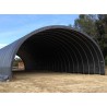 TUNNEL DE STOCKAGE PVC ARMÉ PIGNON 8 M x PROFONDEUR 6 M