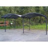 DOUBLE CARPORT ALU ET POLYCARBONATE 4.85 x 6.00 M