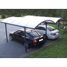 DOUBLE CARPORT ALU ET POLYCARBONATE 4.85 x 6.00 M