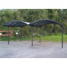 CARPORT ALUMINIUM DOUBLE / TOIT ARRONDI 29M2