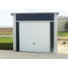 Garage métallique bicolor avec porte basculante 3,00 x 5,36 m 