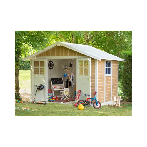 ABRI JARDIN PVC DECO 7.5 m2 SHERWOOD 3.70 x 2.98 m