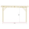 ABRI VOITURE BOIS TOIT PLAT :::::::: 3.74 x 4.75 M
