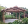 ABRI VOITURE BOIS DOUGLAS :::::: 3.74 x 4.90 M