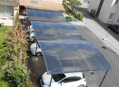 carport professionnel pour un hôpital