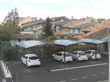 Carports parking pour des hôpitaux