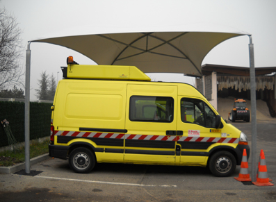 Mise en place d’un toit protecteur pour les voitures de la direction des routes de Haute Savoie