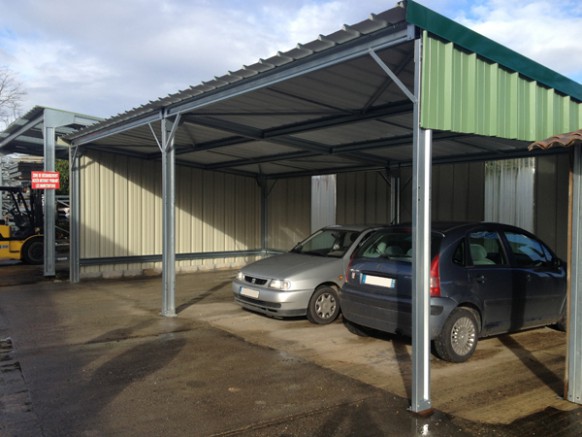 abri carport modulable en métal