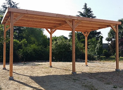 L’ossature bois, un carport en Douglas au secours de votre caravane !