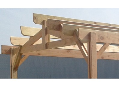 ossature bois pour pergola de terrasse