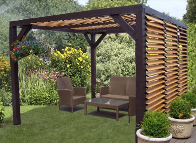 Pergola 4 poteaux en kit