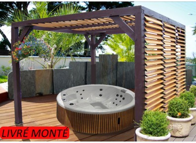 Tonnelle bioclimatique pour faire un abri spa