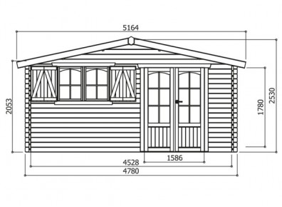 dimensions d'un chalet en kit