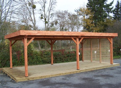 pergola en kit avec toit acier