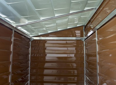 abri de jardin avec skylight en polycarbonate