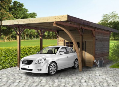 carport avec ateliter attenant