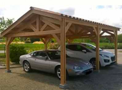 Carport en bois : la solution pour protéger sa voiture en hiver