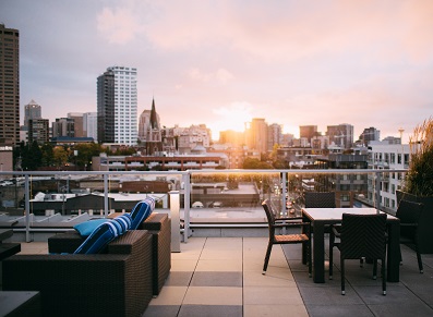 toit terrasse sur un appart en rooftop