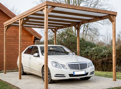 carport bois pour remplacer un garage