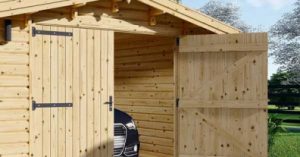 UNE garage en bois kit