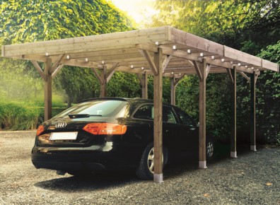 carport qui se module en bois