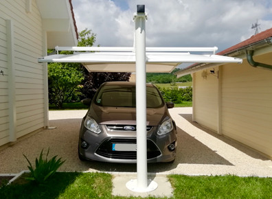 carport toile monopied