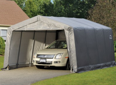 garage en toile de tente