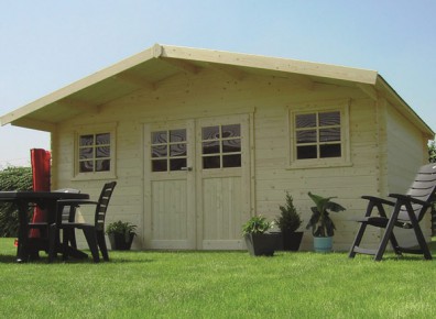 cabane de stockage bois