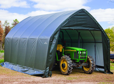 Tunnel agricole pour engins et stockage