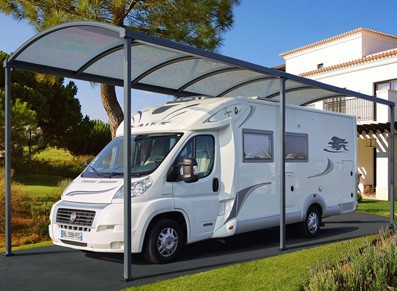 Carport grande hauteur véhicule de loisir