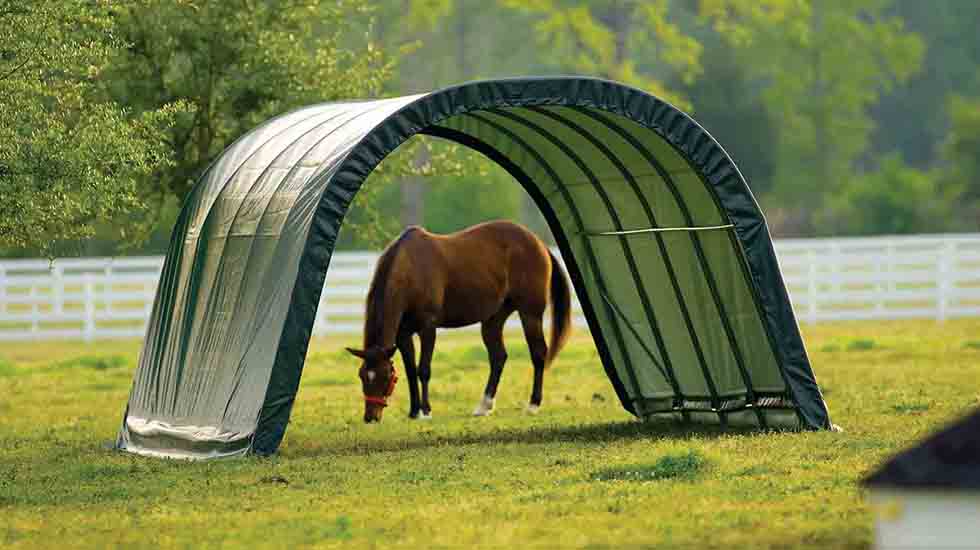 tunnel d'élevage pour les chevaux 