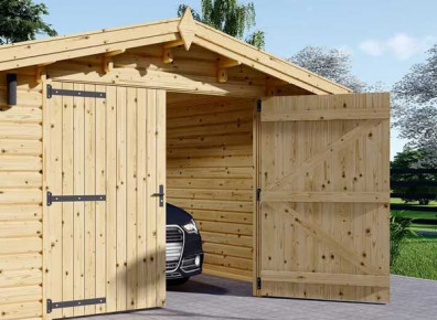 Amelioration isolation porte de garage en bois