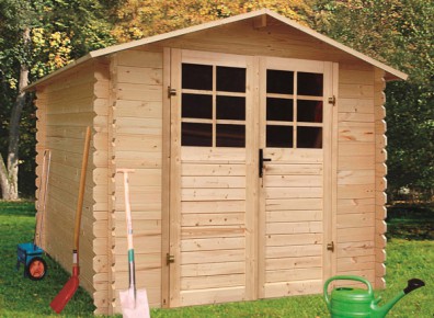 cabane de stockage bois