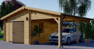 Un garage bois comme véritable espace de vie