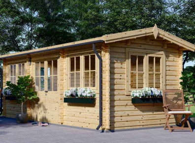 Le chalet de jardin : un abri bois pour créer une pièce supplémentaire !