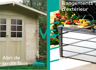 abri jardin en bois ou coffre en résine ou métal ?