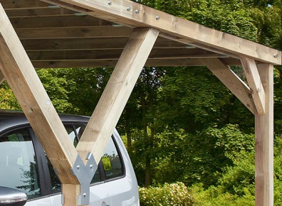 L’abri voiture bois qui facilite le stationnement !