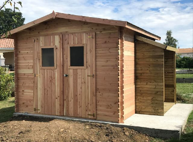 cabane bois de rangement